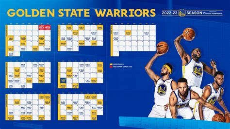 golden state warriors basketball calendrier